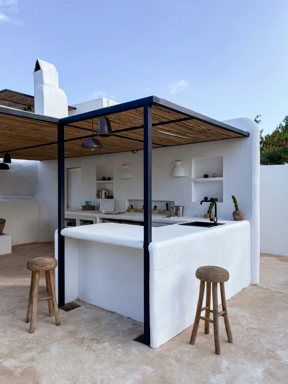 Protecting outdoor living area